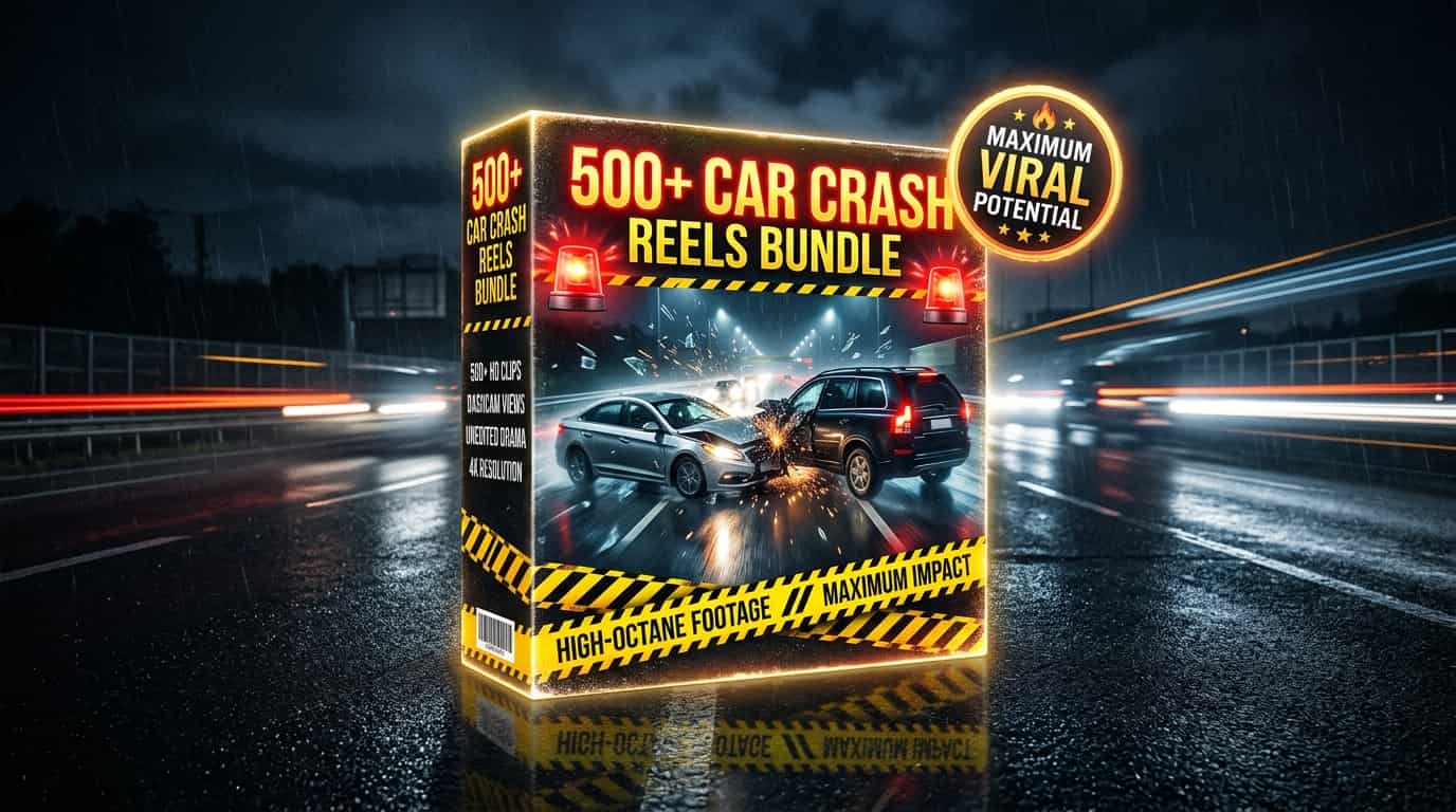 Car Crash Reels Bundle  (500+ Videos)