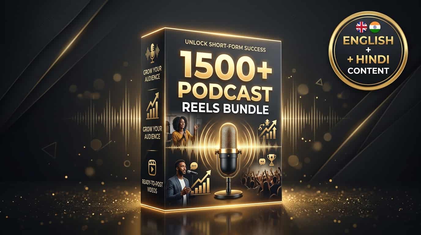Podcast Reels Bundle  (1,500+ Videos)