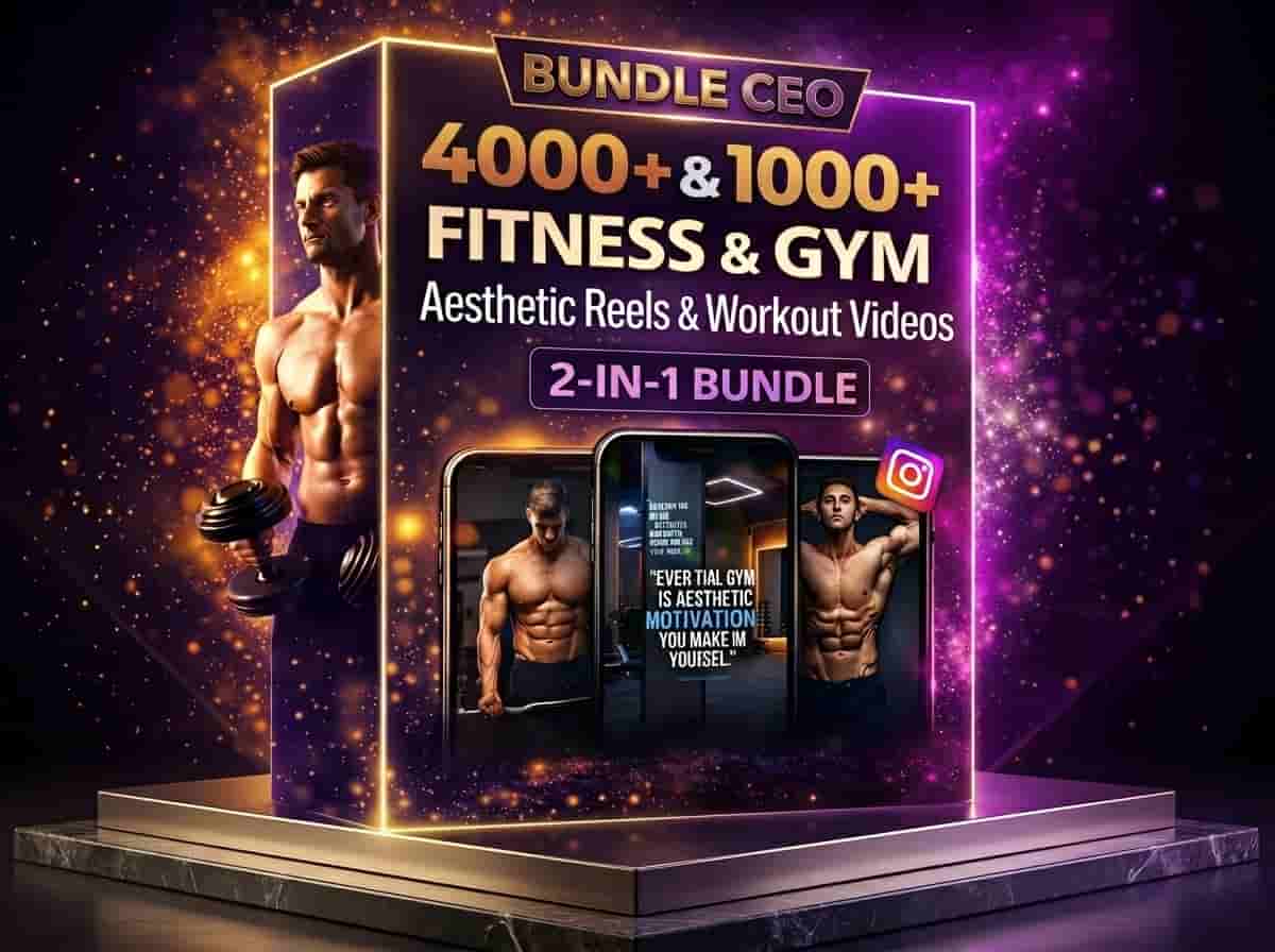 Gym Workout Animated Bundle  (5,000+ Videos)