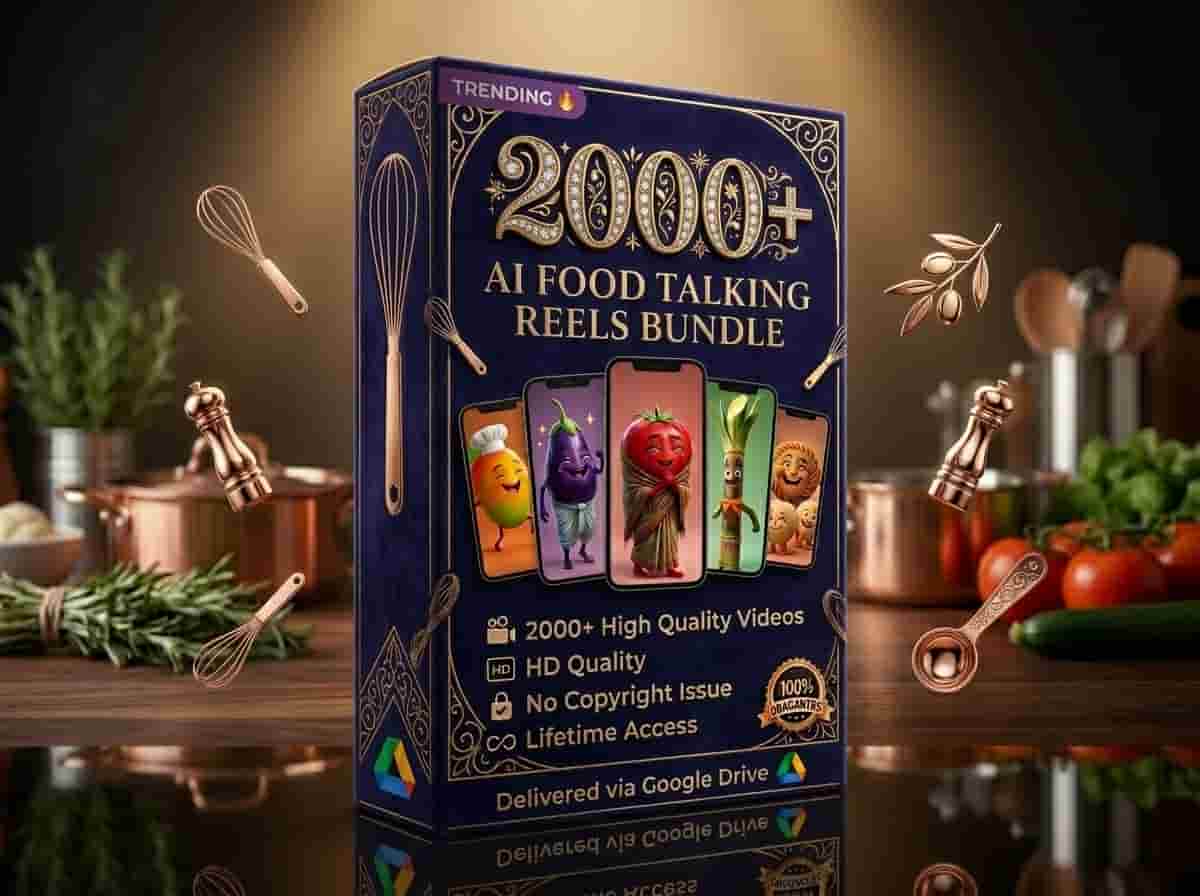 Ai Food Talking Reel Bundle (2000+ Videos)