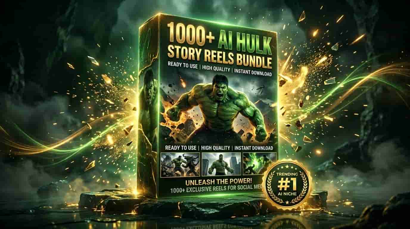 AI Hulk Story Reels Bundle  (1000+ Videos)