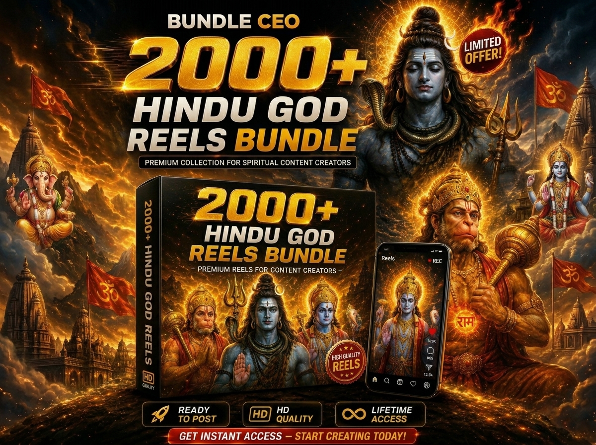 HINDU GODS REELS BUNDLE (2000+ Videos)